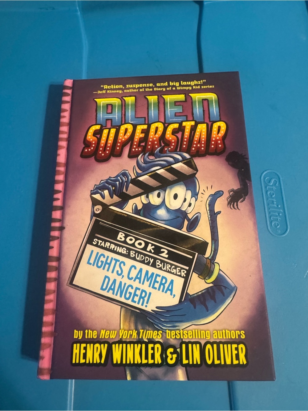 Alien Superstar Book 2 — Lights, Camera, Danger! — Blue and Purple Cover by